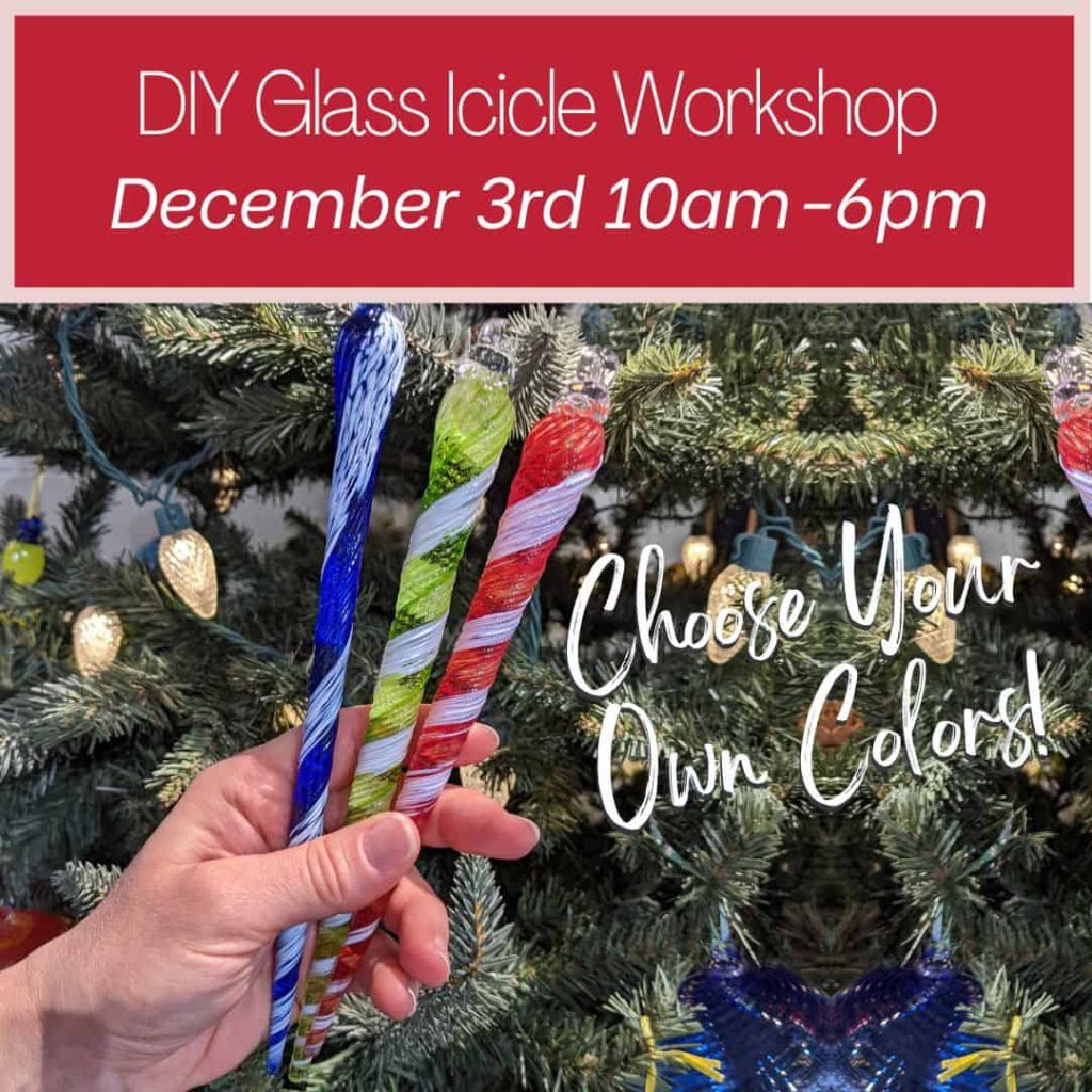 DIY Glass Icicle Ornament 12-3-23