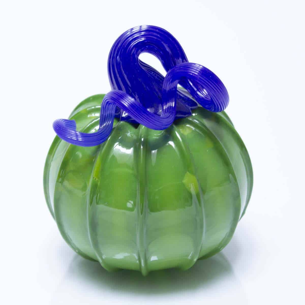 Green Pumpkin with Blue Stem Green Pumpkin with Blue Stem